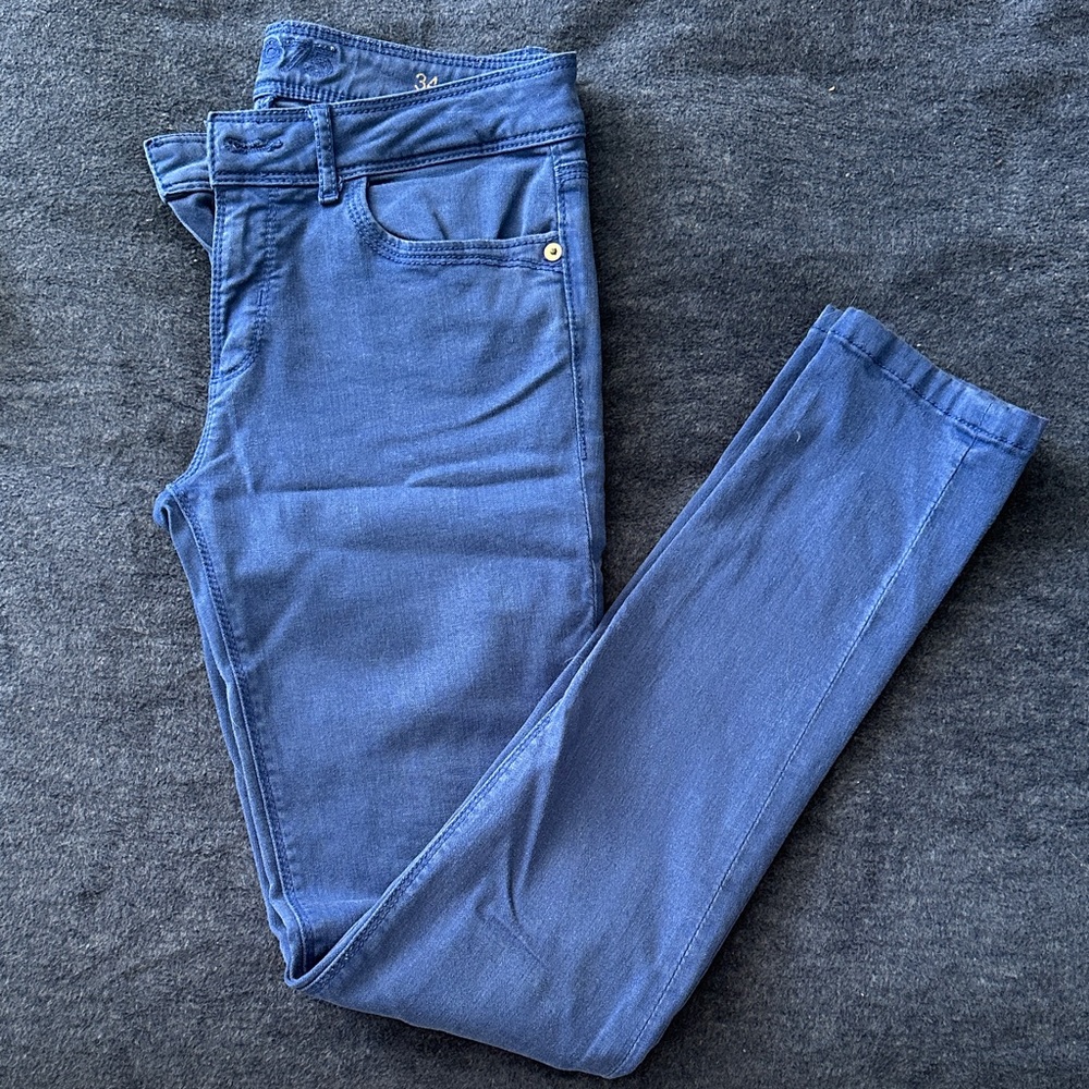 Zara Women's Skinny Jeans in Deep Blue